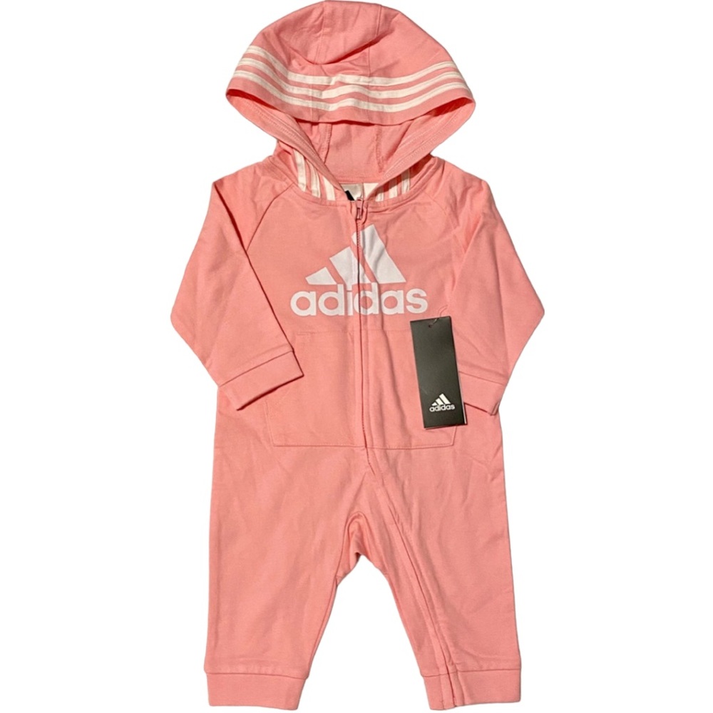 Adidas Baby Girls Graphic Coverall sz 6M